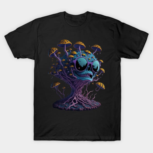 Techno Organism - Catsondrugs.com - rave, edm, festival, techno, trippy, music, 90s rave, psychedelic, party, trance, rave music, rave krispies, rave flyer T-Shirt by catsondrugs.com